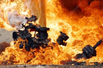 In oil-rich Iraq there was no problem getting a burning, fiery furnace!*