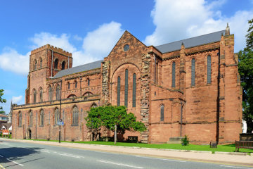 Shrewsbury Abbey is the site of the annual St Peter's Fair*
