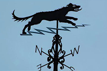 The Black Dog of Bungay crops up all over town*