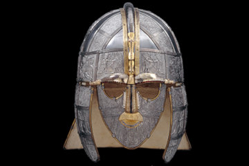 The fabulous Sutton Hoo helmet is the symbol of the site*