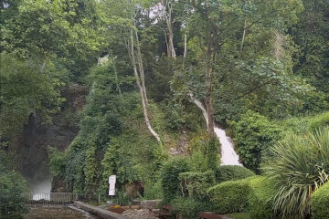 Dyserth waterfall after heavy rain*