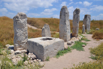 The standing stones of Gezer's high place