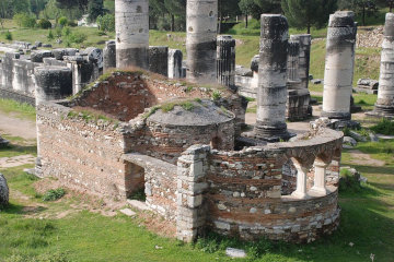 Like the church at Sardis, the Christian churches were tiny compared to the heathen temples*