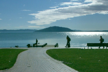 The island of Mokola is in the middle of Lake Rotorua*